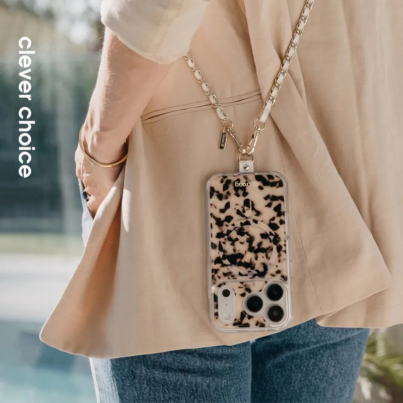 Crong Phone Crossbody – telefono dirželis (White Twist)