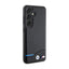 BMW Leather Carbon Blue Line – dėklas Samsung Galaxy S24 (juodas)