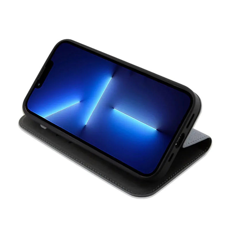 Karl Lagerfeld Booktype NFT Saffiano Karl & Choupette – Dėklas iPhone 14 Pro Max (sidabrinis)