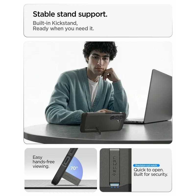 Spigen Tough Armor MagSafe – dėklas Samsung Galaxy S26+ (Gunmetal)