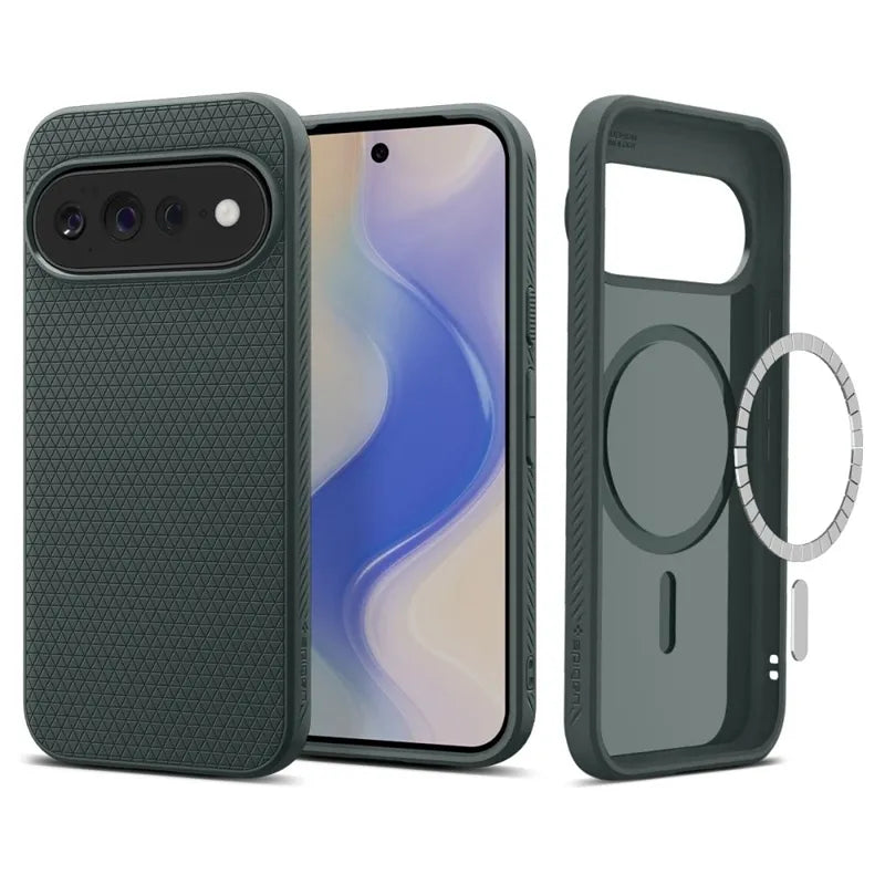 Spigen Liquid Air Mag MagSafe – dėklas Google Pixel 11 Pro XL (Abyss Green)