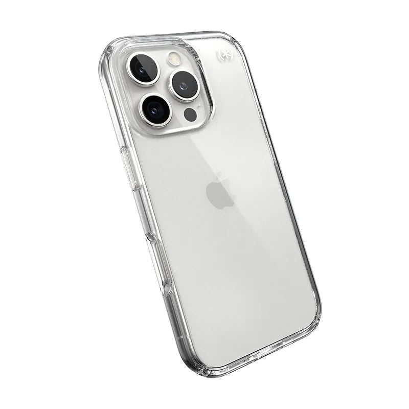 „Speck Presidio Perfect-Clear“ – „iPhone 16 Pro“ dėklas (skaidrus)