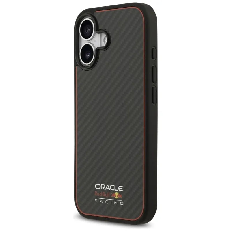 Red Bull Kevlar Logo Matt MagSafe – Apple iPhone 17 dėklas (juodas)