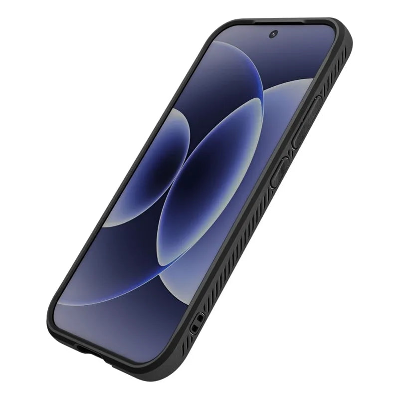 Spigen Rugged Armor – Dėklas, skirtas Xiaomi 17 (Matinė juoda)