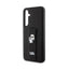Karl Lagerfeld Gripstand Saffiano Karl & Choupette Pins – dėklas Samsung Galaxy S23 FE (juodas)