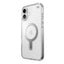 Speck Presidio Perfect-Clear ClickLock & MagSafe – iPhone 16 Plus dėklas (skaidrus / chromuota apdaila / Serene Silver)