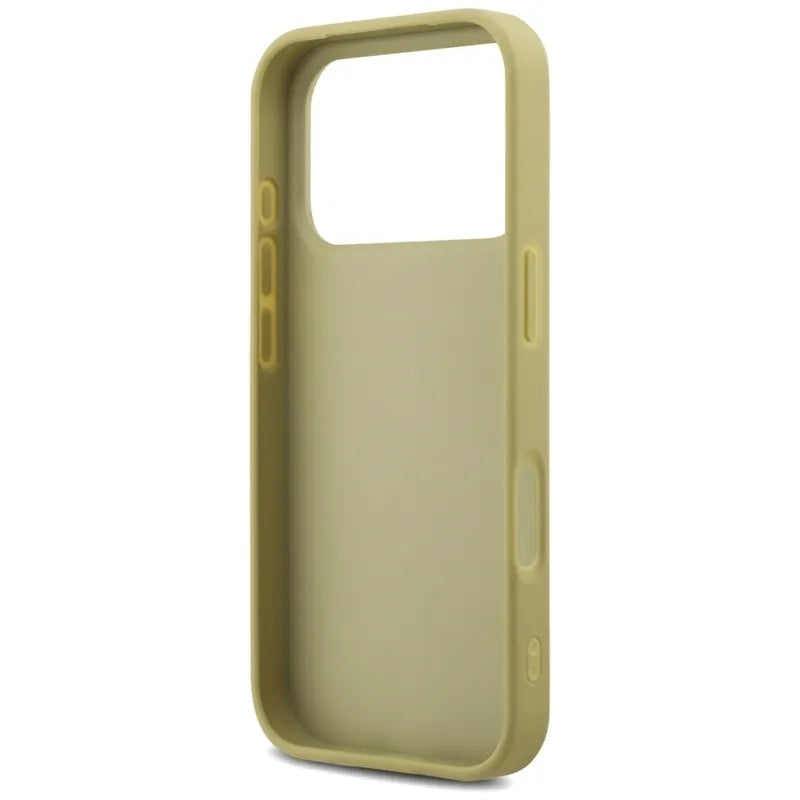 Guess Fixed Glitter Big 4G - Dėklas iPhone 17 Pro (auksinis)