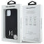 Karl Lagerfeld Silicone Shadow Metal Initial MagSafe – dėklas iPhone 15 (juodas)