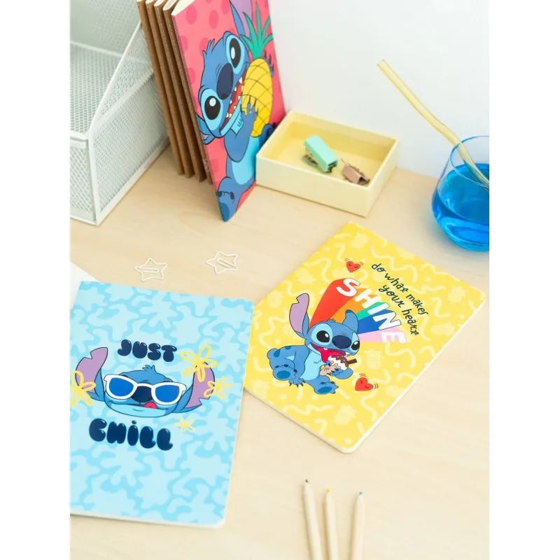Disney Stitch – A5 formato užrašinių rinkinys iš „Tropical“ kolekcijos, 3 vnt.