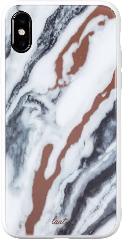 Laut MINERAL GLASS – dėklas iPhone Xs Max (Mineral White)