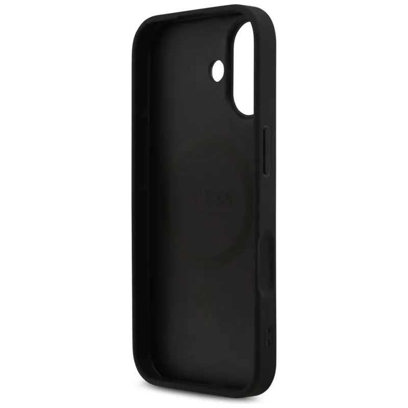 Guess 4G Printed Stripes MagSafe - Dėklas iPhone 17 (juodas)