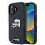 Karl Lagerfeld Monogram Karl & Choupette Head Pin - dėklas iPhone 16 (juodas)