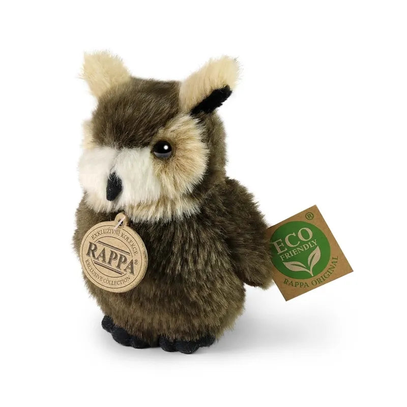 Rappa – Pliušinis tikroviškas pelėdos žaislas 13 cm, Eco-Friendly
