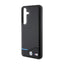 BMW Leather Carbon Blue Line – dėklas Samsung Galaxy S24 (juodas)