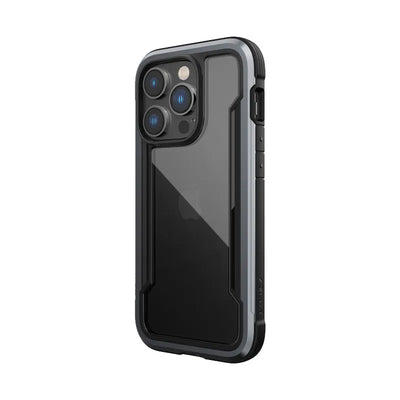 X-Doria Raptic Shield – aliuminis dėklas, skirtas iPhone 14 Pro (atlaiko kritimą iš 3 m aukščio) (juodas)