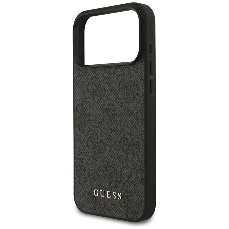 Guess 4G Classic – dėklas iPhone 17 Pro Max (juodas)