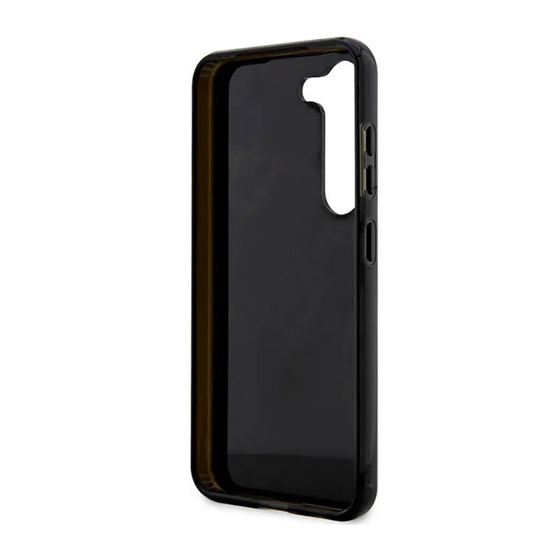 Guess Golden Marble Collection – dėklas Samsung Galaxy S23 (juodas)