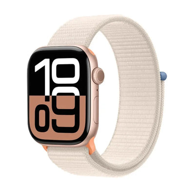 Crong Nylon – sportinis dirželis Apple Watch 38/40/41/42 mm (kreminė)