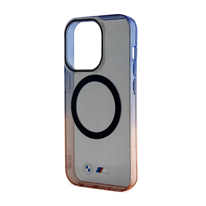 BMW Gradient Bumper MagSafe – dėklas iPhone 14 Pro (pilkas)