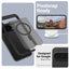 Crong Hybrid Matte Magnetic – MagSafe dėklas, skirtas Google Pixel 9 Pro (juodas)