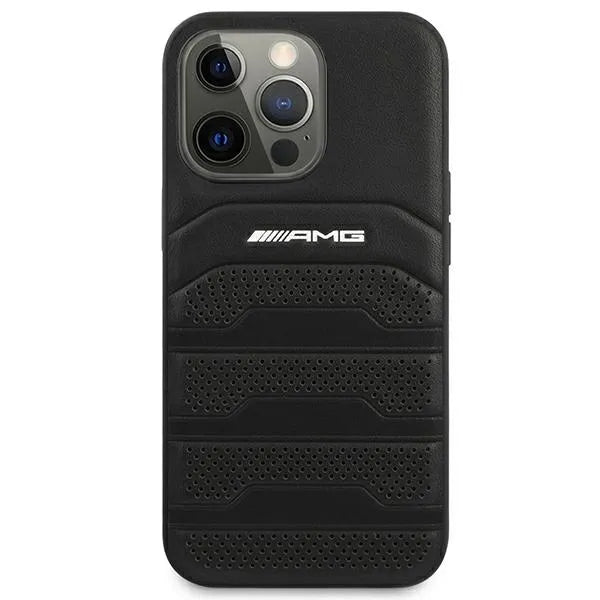 AMG „Debossed Lines“ – dėklas „iPhone 14 Pro Max“ (juodas)
