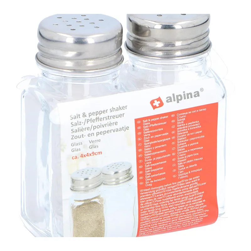 Alpina – stiklinės druskinė ir pipirinė, 2 vnt.