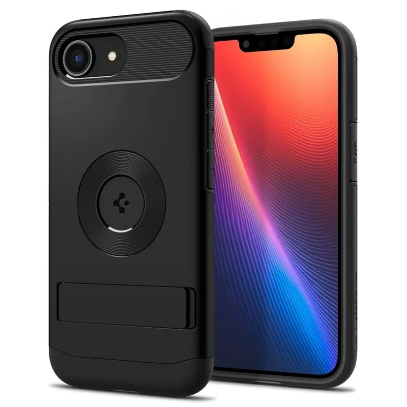 Spigen Slim Armor Mag MagSafe – Dėklas iPhone 17e / 16e (Juodas)