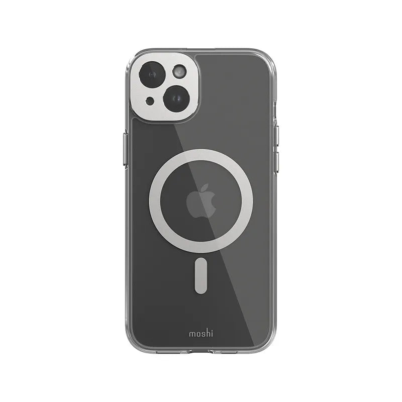 Moshi iGlaze MagSafe – dėklas, skirtas iPhone 15 Plus (Luna Silver)