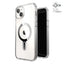Speck Presidio Perfect-Clear ClickLock & MagSafe - dėklas iPhone 15 Plus / iPhone 14 Plus (skaidrus / chromuota apdaila / Serene Silver)