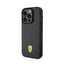 Ferrari Carbon Metal Logo MagSafe – dėklas iPhone 15 Pro (juodas)
