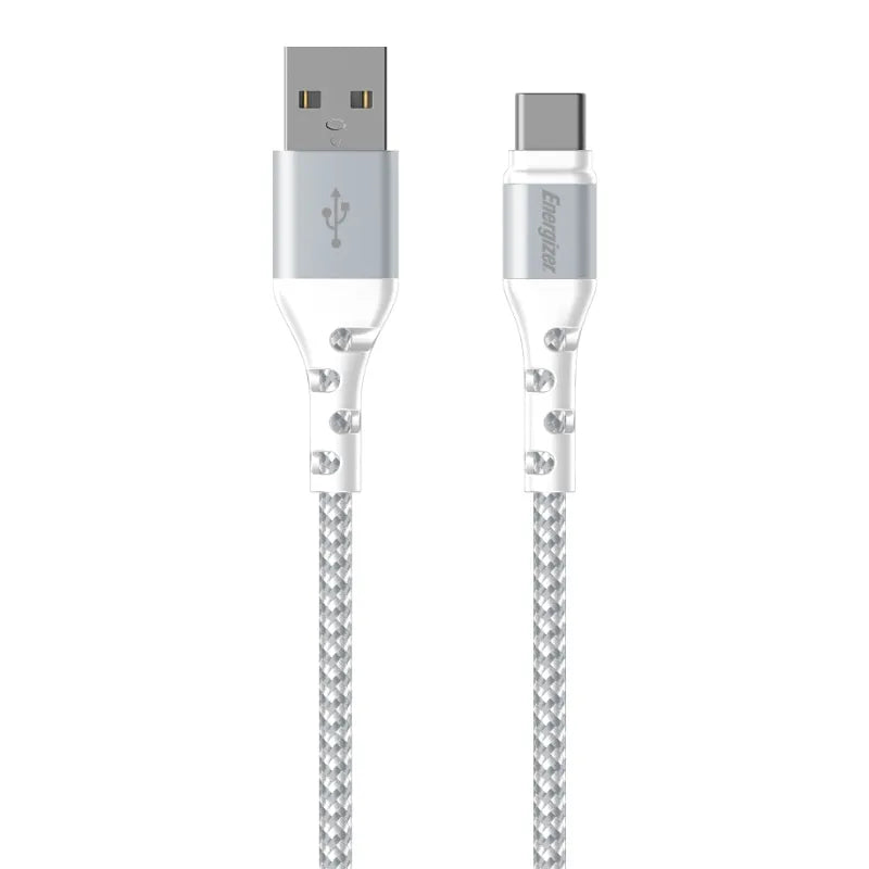 Energizer Ultimate – USB-A į USB-C jungiamasis laidas 2m (Baltas)