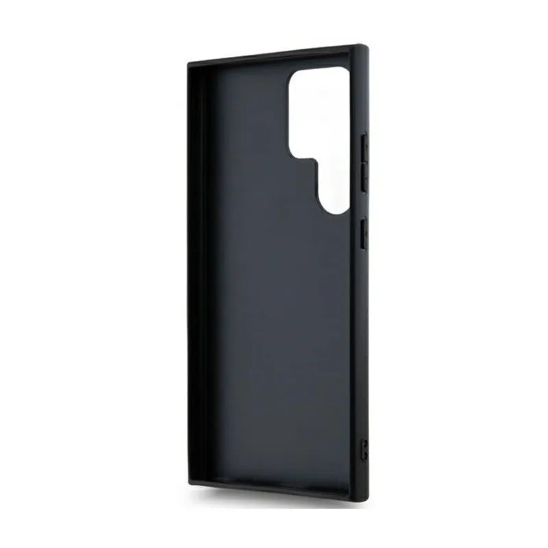 DKNY „Leather Mono Stripe & Metal Logo“ – Samsung Galaxy S24 Ultra dėklas (juodas)