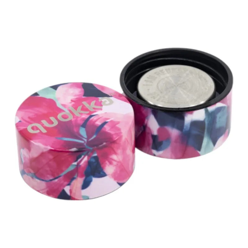 Quokka Solid - nerūdijančio plieno termo gertuvė 510 ml (Pink Bloom)