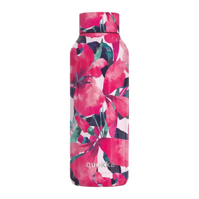 Quokka Solid - nerūdijančio plieno termo gertuvė 510 ml (Pink Bloom)