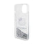 Hello Kitty Liquid Glitter Charms Kitty Head – dėklas iPhone 14 (sidabrinis)