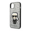 Karl Lagerfeld Glitter Flakes Ikonik – dėklas, skirtas iPhone 14 Plus (sidabrinis)