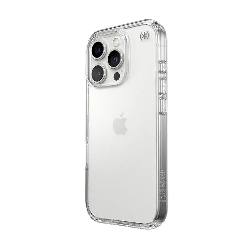 „Speck Presidio Perfect-Clear“ – „iPhone 16 Pro“ dėklas (skaidrus)