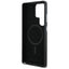 Karl Lagerfeld Saffiano Full Wrapped Elongated Metal Logo MagSafe dėklas Samsung Galaxy S25 Ultra telefonui (juodas)