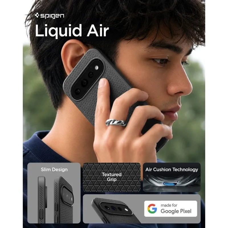 Spigen Liquid Air – dėklas Google Pixel 11 Pro (Matte Black)