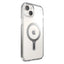 Speck Presidio Perfect-Clear ClickLock & MagSafe - dėklas iPhone 15 Plus / iPhone 14 Plus (skaidrus / chromuota apdaila / Serene Silver)