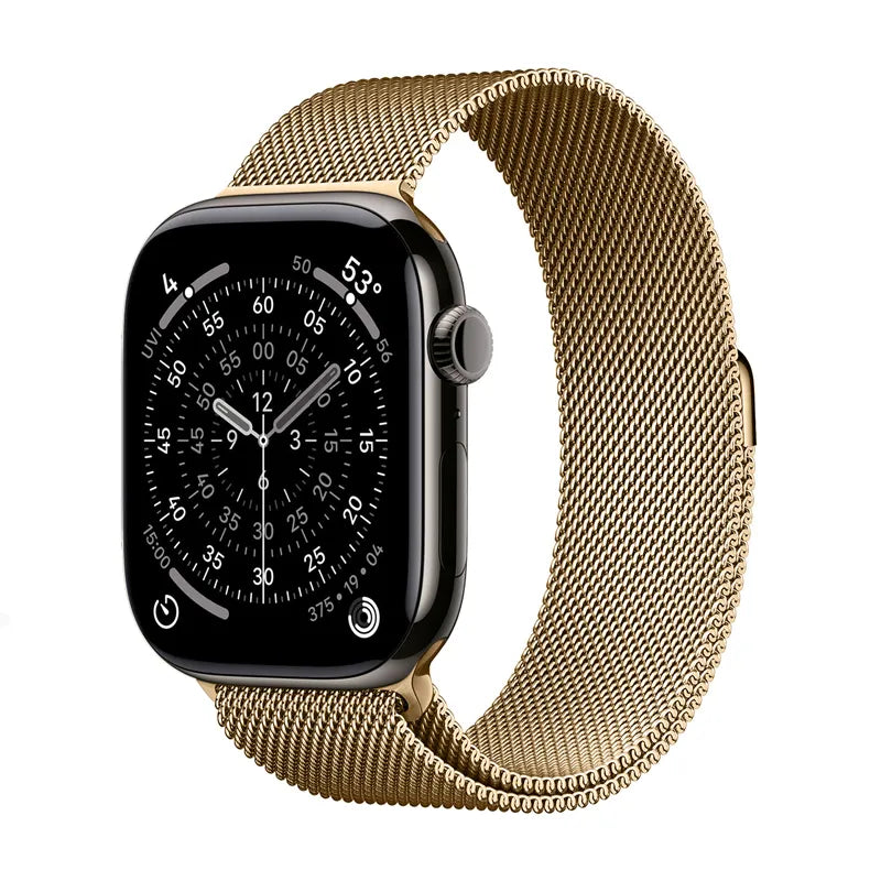 Crong Milano Steel – nerūdijančio plieno dirželis Apple Watch 38/40/41/42 mm (rožinio aukso spalva)