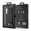 BMW Leather Carbon Blue Line – dėklas Samsung Galaxy S24 (juodas)