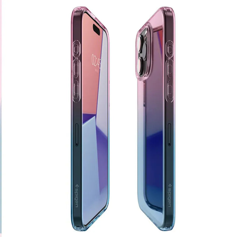 Spigen Liquid Crystal Glitter – dėklas iPhone 15 Pro (Gradation Pink)