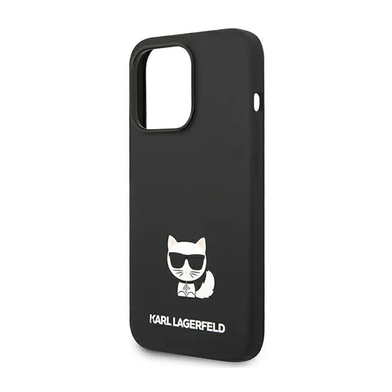 Karl Lagerfeld Choupette Body – dėklas iPhone 14 Pro Max (juodas)