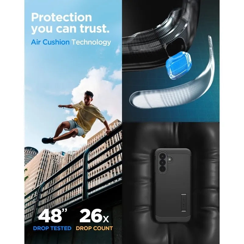 Spigen Tough Armor – dėklas Samsung Galaxy A57 5G (juodas)