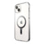 Speck Presidio Perfect-Clear ClickLock & MagSafe - dėklas iPhone 15 Plus / iPhone 14 Plus (skaidrus / chromuota apdaila / Serene Silver)