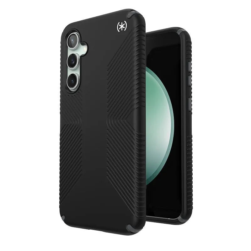 Speck Presidio2 Grip - dėklas Samsung Galaxy S23 FE (juodas/juodas/baltas)