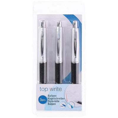 Topwrite – Mėlyni tušinukai, 3 vnt.
