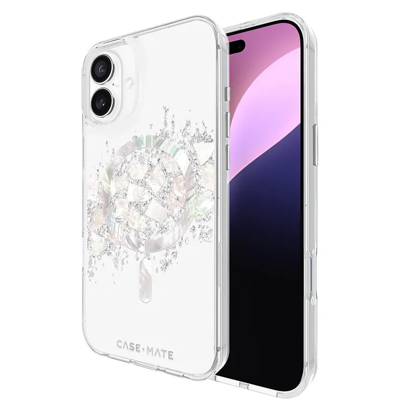 Case-Mate Karat MagSafe – dėklas „iPhone 16 Plus“ su perlamutro intarpais (A Touch of Pearl)
