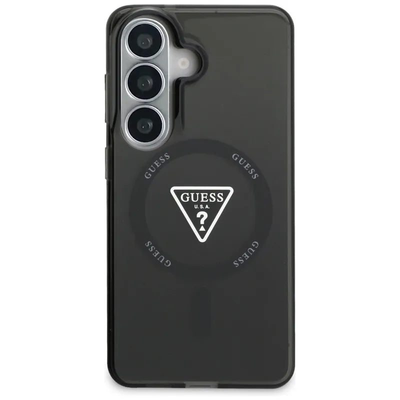 Guess IML Gradient Triangle MagSafe - Samsung Galaxy S26 dėklas (juodas)